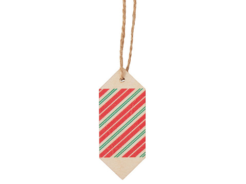 Ёлочная подвеска конфета из фанеры - рис 2.