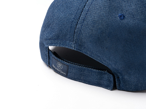 Бейсболка 6 панельная ISBUD из переработанной джинсовой ткани - рис 4.