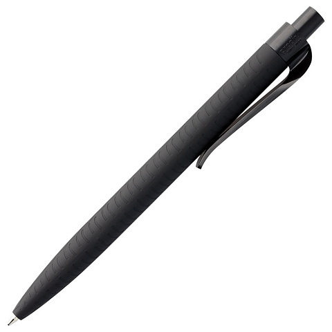 Ручка шариковая Prodir QS03 PRP Tyre Soft Touch, черная - рис 4.