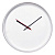 Часы настенные ChronoTop, серебристые - миниатюра