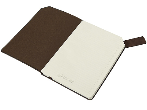 Блокнот А5 в гибкой обложке Chaplin, шоколадный - рис 7.