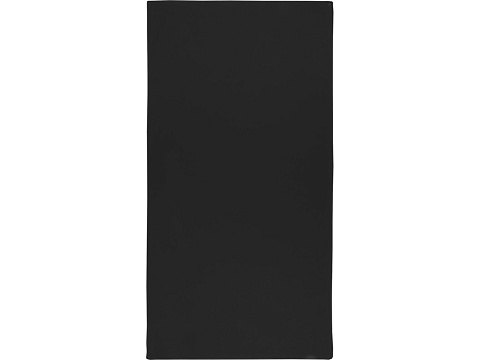 Lucas спортивное полотенце из переработанного полиэстера 50х100 см - сплошной черный - рис 2.