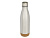 Бутылка для воды Cove из нержавеющей стали с двойными стенками и вакуумной изоляцией, объемом 500 мл, с пробковыми деталями - Matted silver - миниатюра