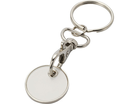 Rory брелок для ключей с монетой для тележки, белый