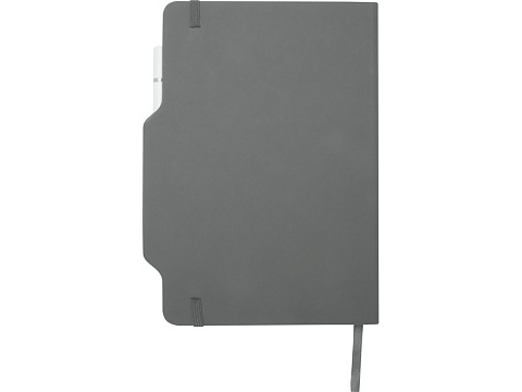 Nexus блокнот формата А5 в твердой обложке с ручкой и карандашом - Серый - рис 3.