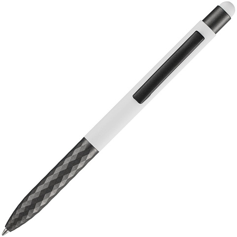 Ручка шариковая со стилусом Digit Soft Touch, белая - рис 5.