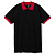 Рубашка поло Prince 190, черная с красным - миниатюра - рис 2.