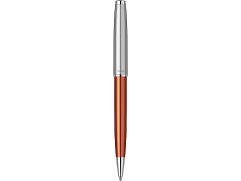 Шариковая ручка Parker Sonnet Essentials Orange SB Steel CT, цвет чернил black, перо: M, в подарочной упаковке. - рис 2.