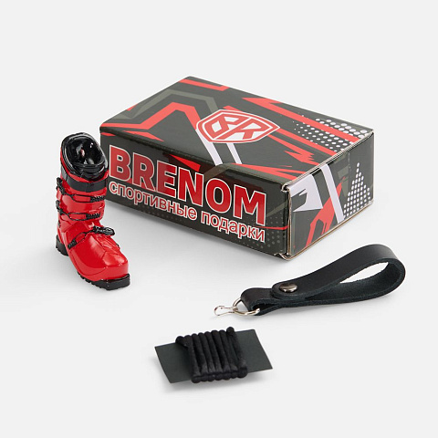 Брелок «Горнолыжный ботинок», красный - рис 7.