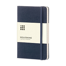 Записная книжка Moleskine Classic (в линейку) в твердой обложке, Large (13х21см), синий