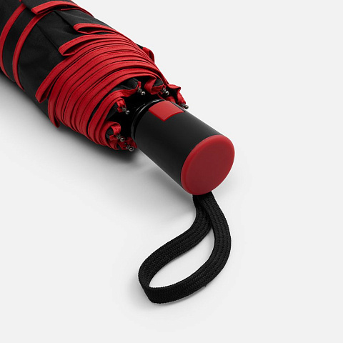 Зонт складной Edgeline, красный - рис 7.