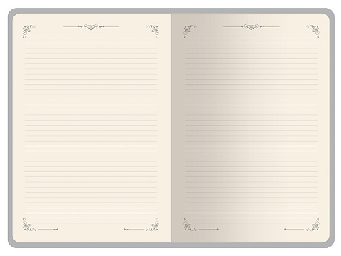 Ежедневник недатированный А4 Royal, красный с бронзовым срезом - рис 6.