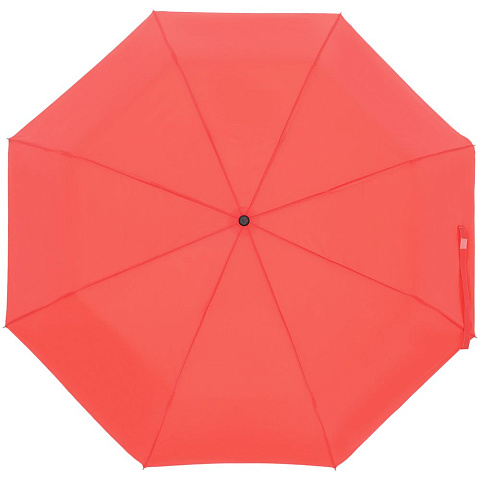 Зонт складной Manifest Color со светоотражающим куполом, красный - рис 2.
