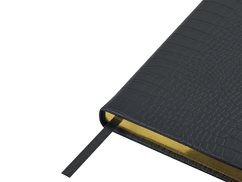 Ежедневник недатированный А5 Amazonia, черный с золотым обрезом - рис 4.
