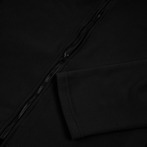 Куртка флисовая унисекс Manakin, черная - рис 4.