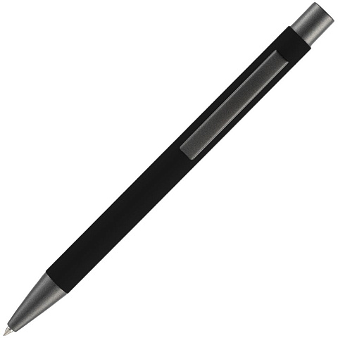 Ручка шариковая Atento Soft Touch, черная - рис 4.