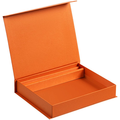 Коробка Duo под ежедневник и ручку, оранжевая - рис 3.