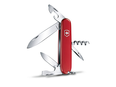 Нож перочинный VICTORINOX Spartan, 91 мм, 12 функций, красный - рис 2.