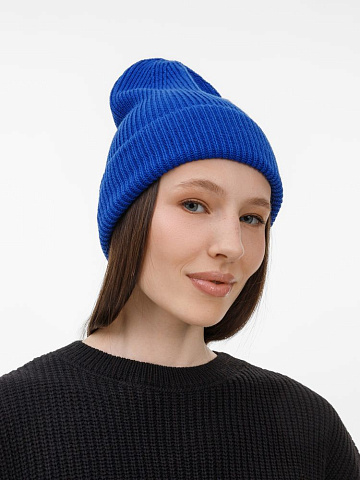 Шапка Nobilis Mono, синяя (аква) - рис 5.