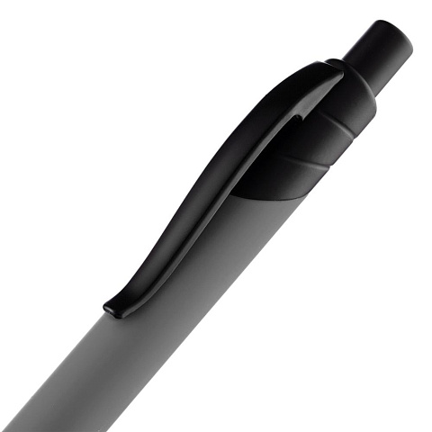 Ручка шариковая Undertone Black Soft Touch, серая - рис 6.
