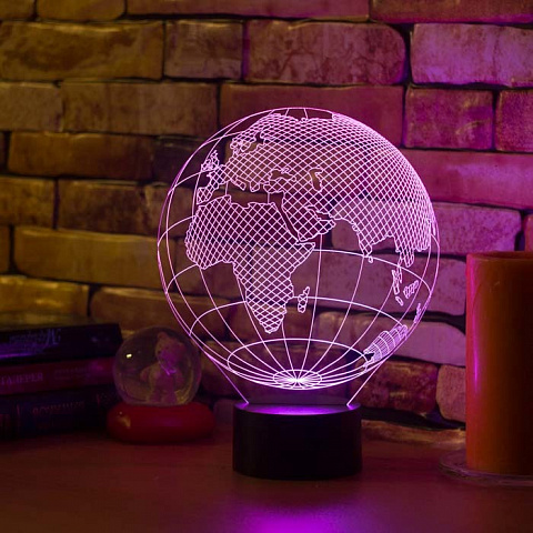 3D светильник Глобус - рис 6.