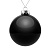 Елочный шар Finery Gloss, 10 см, глянцевый черный - миниатюра
