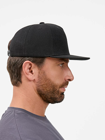Бейсболка Epicore с прямым козырьком, черная - рис 8.