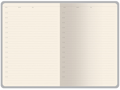 Ежедневник недатированный с магнитным клапаном А5 Venezia, темно-синий - рис 5.