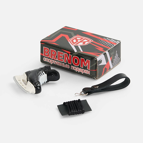 Брелок «Хоккейный конек», черный - рис 7.