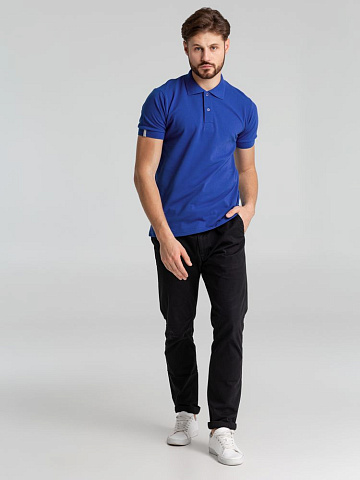 Рубашка поло мужская Virma Premium, ярко-синяя (royal) - рис 9.