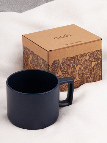 Чашка Jumbo в коробке матовая, темно-синяя - рис 5.