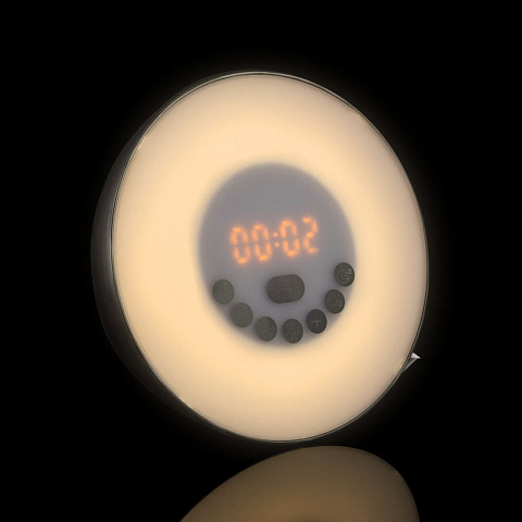 Лампа-колонка со световым будильником dreamTime, ver.2, черная - рис 18.