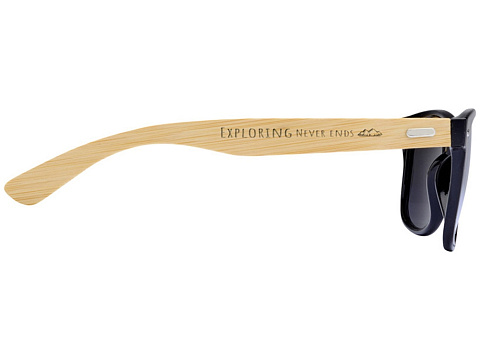 Солнцезащитные очки Hue с бамбуковыми дужками - Серебристый - рис 4.