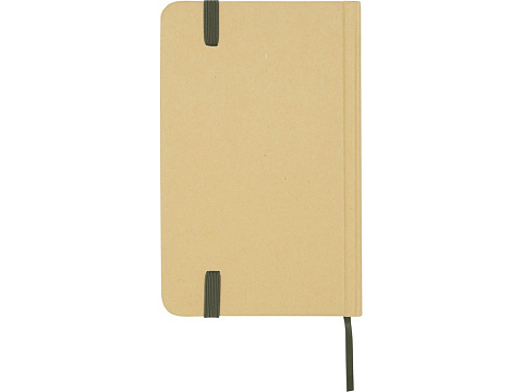 Reed блокнот формата А6 из переработанного материала в твердой обложке с простыми страницами - Зеленый лесной - рис 3.