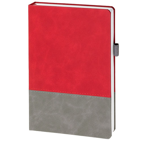Ежедневник Horizon, недатированный, серый с красным - рис 3.