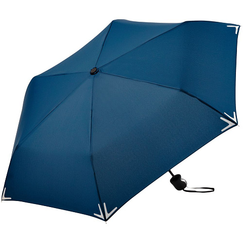 Зонт складной Safebrella, темно-синий - рис 2.