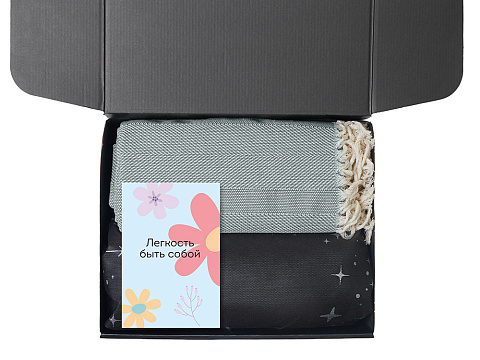 Подарочный набор Re:f. Shelter  с пледом, зеркалом, свечой и диффузором - рис 3.