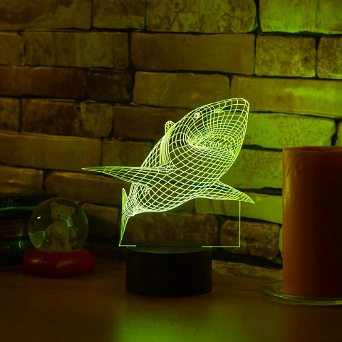 3D светильник Акула - рис 3.