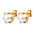 Серьги CRAZE SG WHITE PEARL Dyrberg Kern 480068 - миниатюра - рис 4.