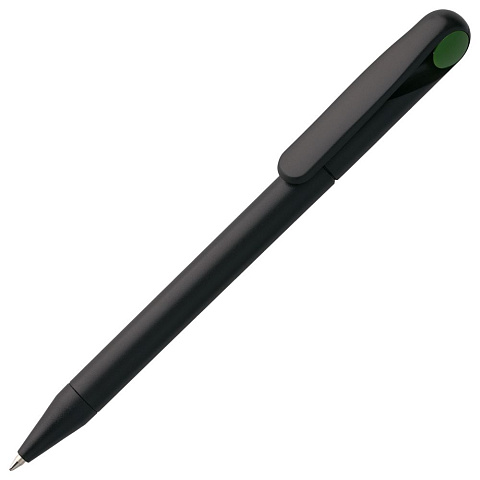 Ручка шариковая Prodir DS1 TMM Dot, черная с зеленым - рис 2.