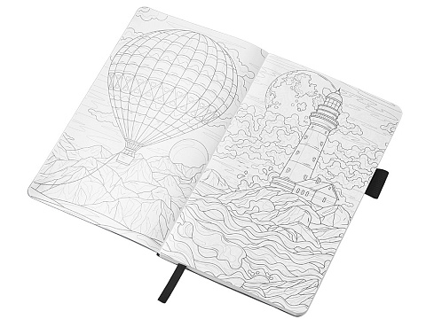 Блокнот Vision Trend А5 в гибкой обложке, черный - рис 3.