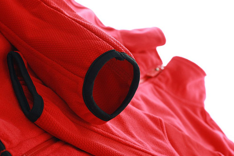 Куртка флисовая женская Sarasota, красная - рис 8.