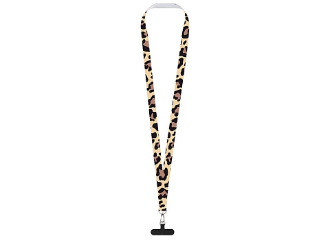 Ланъярд 2 см под сублимацию с трендовым карабином и узким держателем для телефона из ПЭ, серебристый - рис 3.