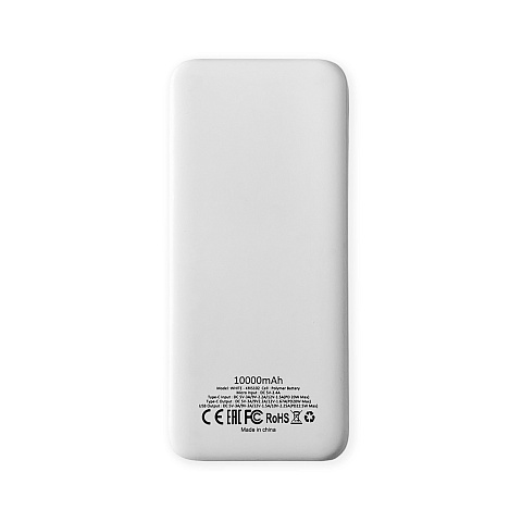 Внешний аккумулятор Kris soft touch, 10000mAh (Белый) - рис 3.