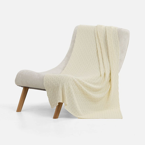 Плед Braidera, белый (молочный) - рис 3.