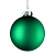 Елочный шар Finery Matt, 10 см, матовый зеленый - миниатюра - рис 3.