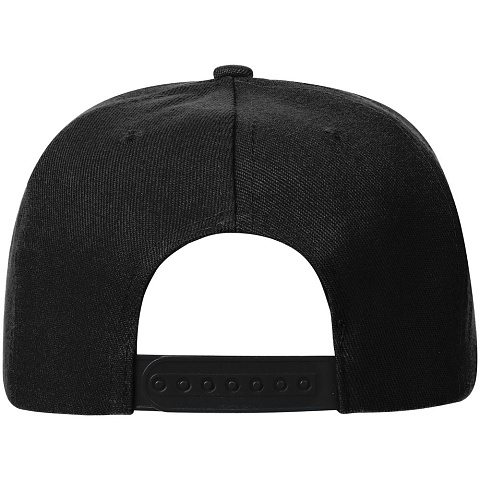 Бейсболка Snapback с прямым козырьком, черная - рис 4.