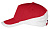 Бейсболка Booster, красная с белым - миниатюра - рис 2.