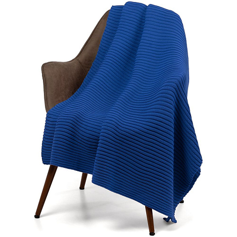 Плед Quill, синий (василек) - рис 2.