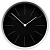 Часы настенные Neo, черные с белым - миниатюра